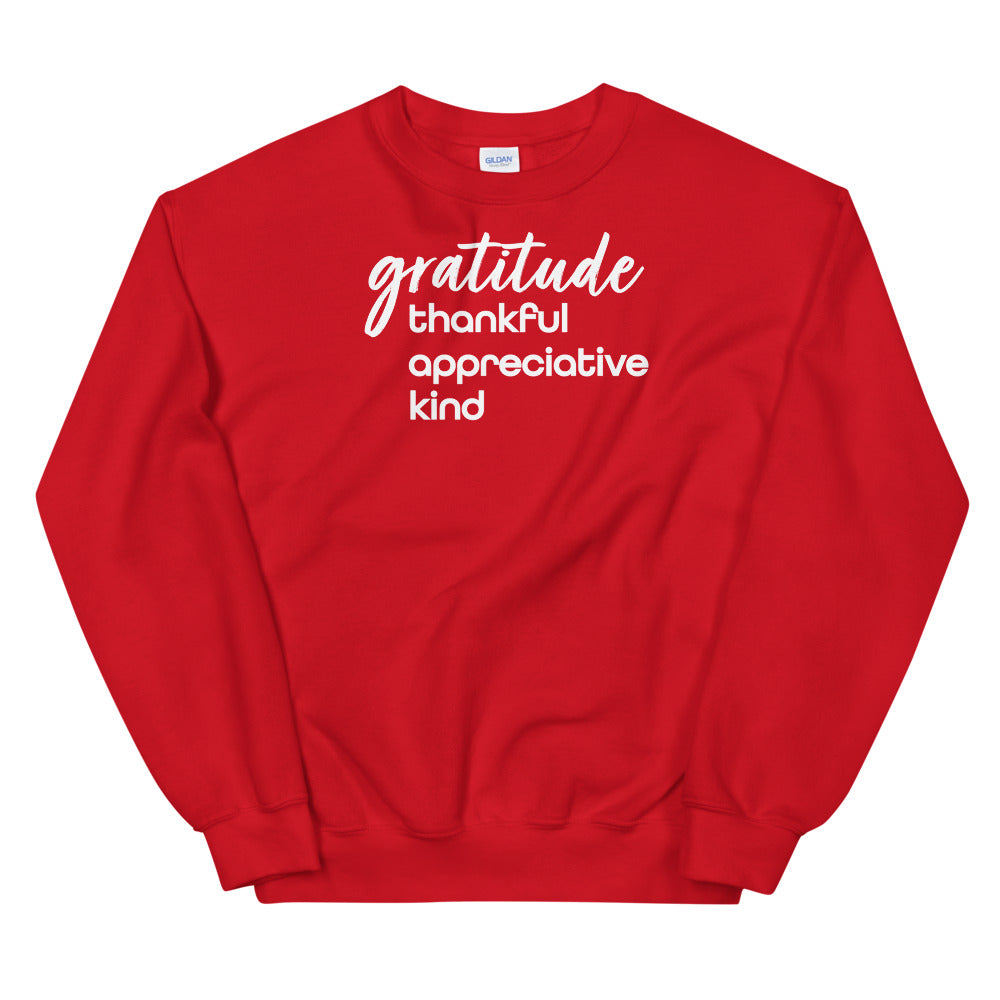 "Gratitude is" Unisex Sweatshirt (5867153752232)