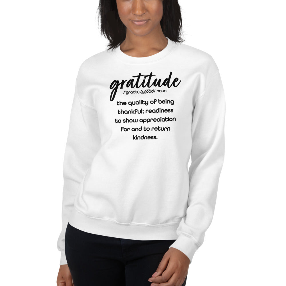 “Defining Gratitude” Unisex Sweatshirt (5828492198056)