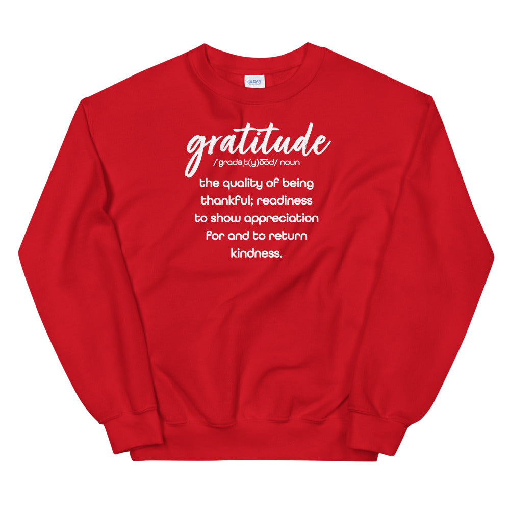 “Defining Gratitude” Unisex Sweatshirt (5828492198056)