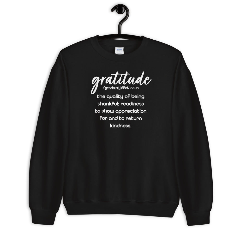 “Defining Gratitude” Unisex Sweatshirt (5828492198056)